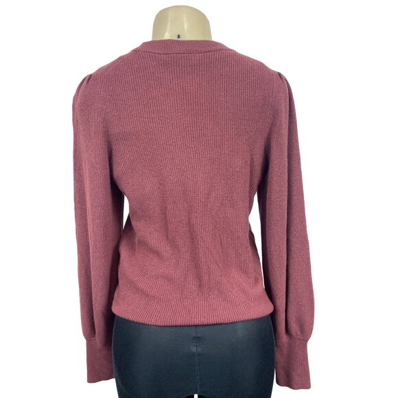 Madewell Womens Dark Red Pullover Sweater Sz M - NWT - Picture 4 of 6